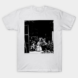 Diego Velázquez | The Maids of Honour | Line art T-Shirt